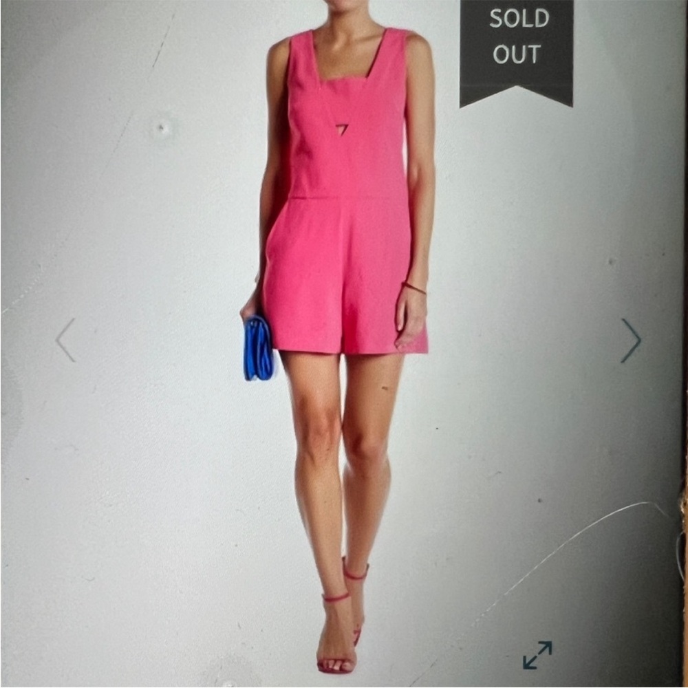 Trina Turk Fuchsia Sleeveless Romper